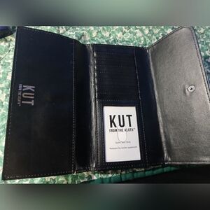 Kut from the Kloth Black Leather Wallet